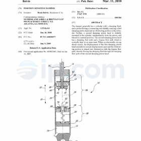 Position sensitive damper us