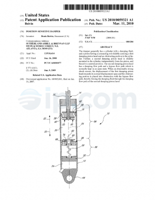 Position sensitive damper us