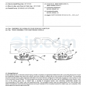 Track assembly for a motorized vehicle ca