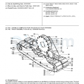 Track assembly for an all-terrain vehicle ca