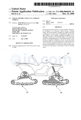 Track assembly for an all-terrain vehicle us