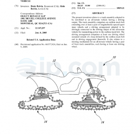 Track assembly for an all-terrain vehicle us