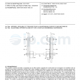 Adjustable apparatus and kit for a coupled snowmobile suspension (CA)