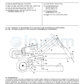 Apparatus and kit for coupling a snowmobile suspension ca 2