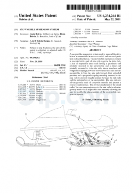 Snowmobile suspension system