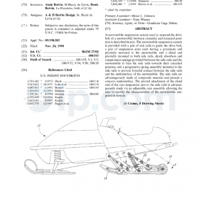 Snowmobile suspension system