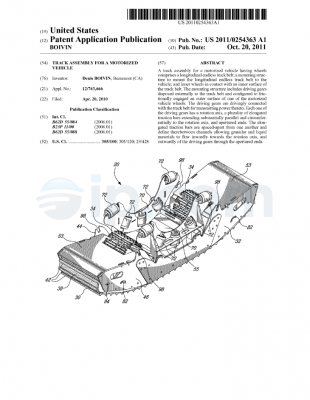 Track assembly for a motorized vehicle US